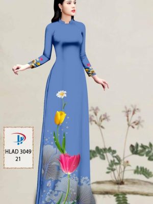 Vải Áo Dài Hoa Tulip AD HLAD3049 25